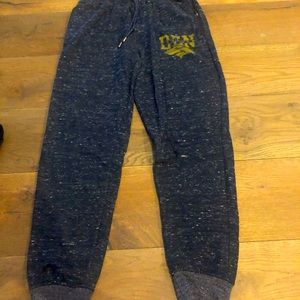 NFL team apparel blue denver bronco sweat pants